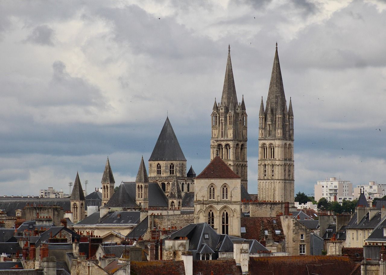 Le chevet de l'Abbaye aux Hommes, à Caen