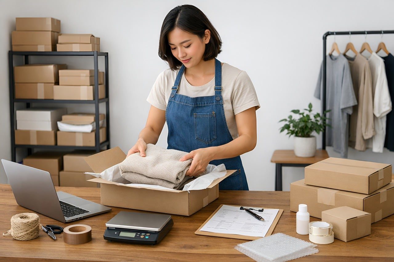 Préparation de commandes e-commerce