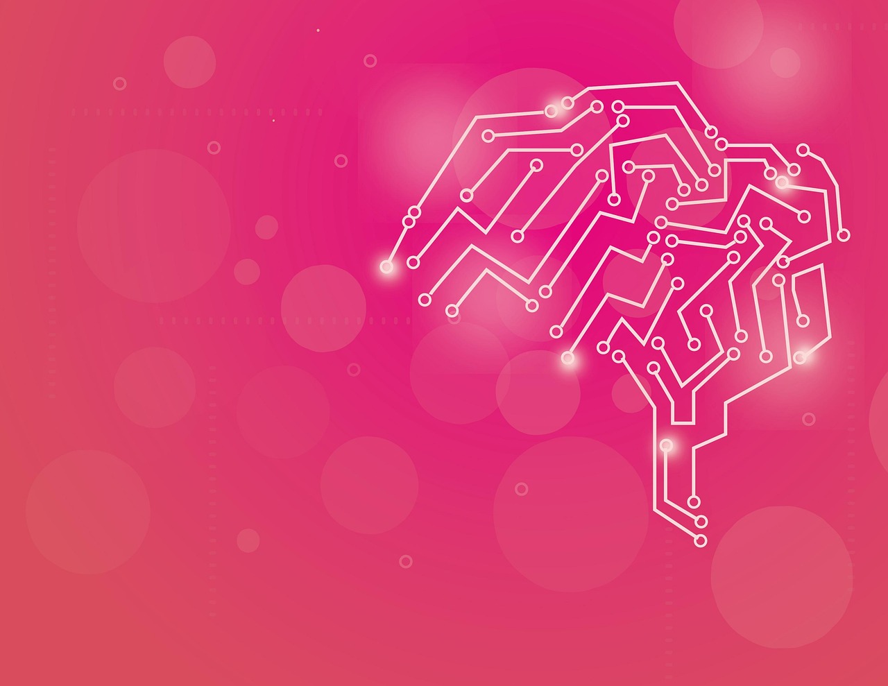 Réseau de données illustrant l'intelligence artificielle